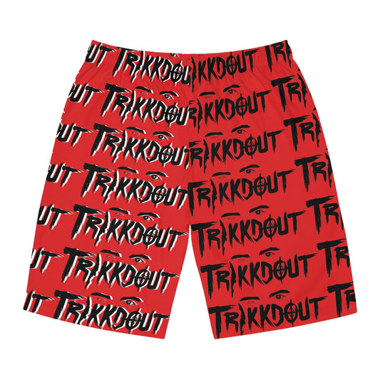 Trikkdout Custom Red Max Board Shorts