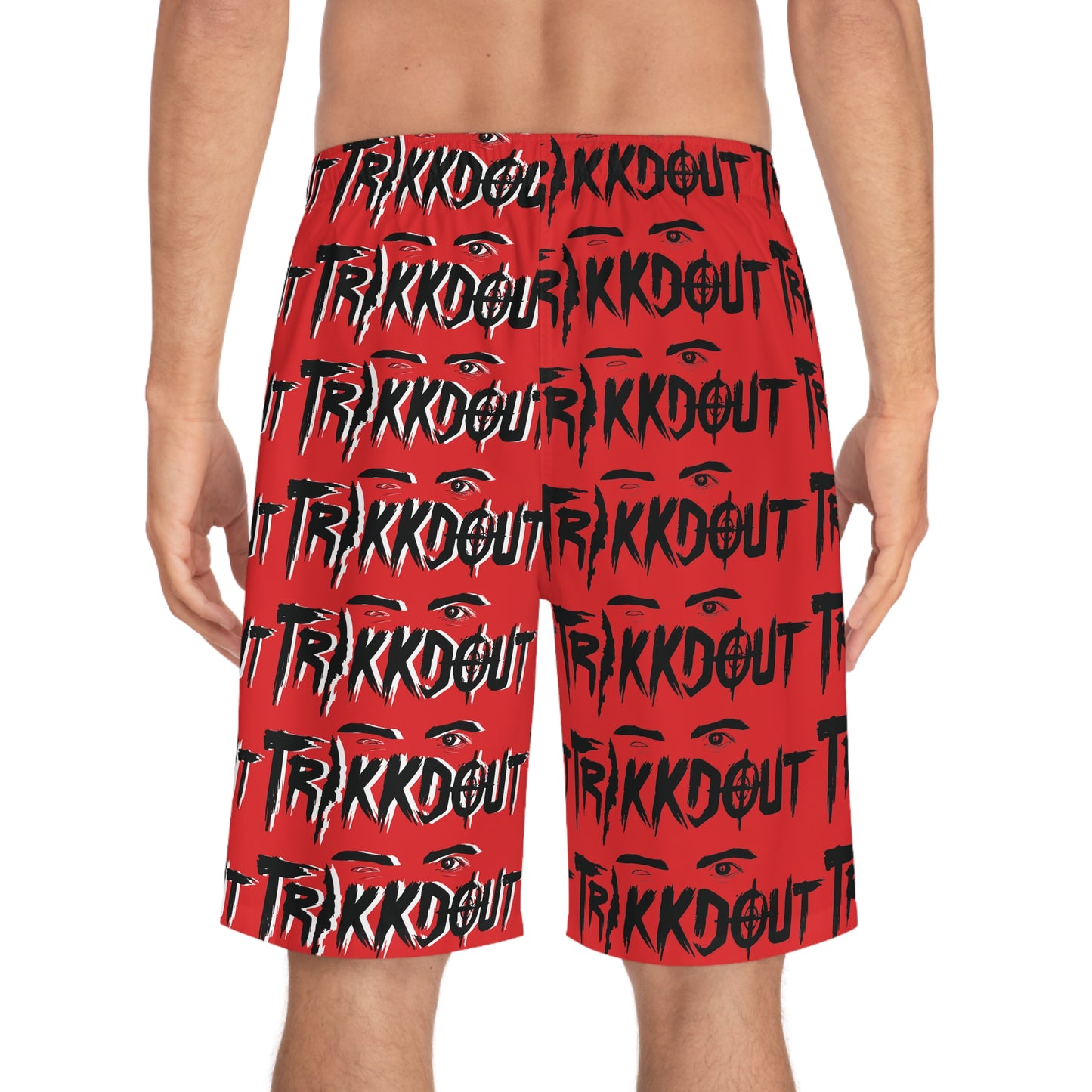 Trikkdout Custom Red Max Board Shorts