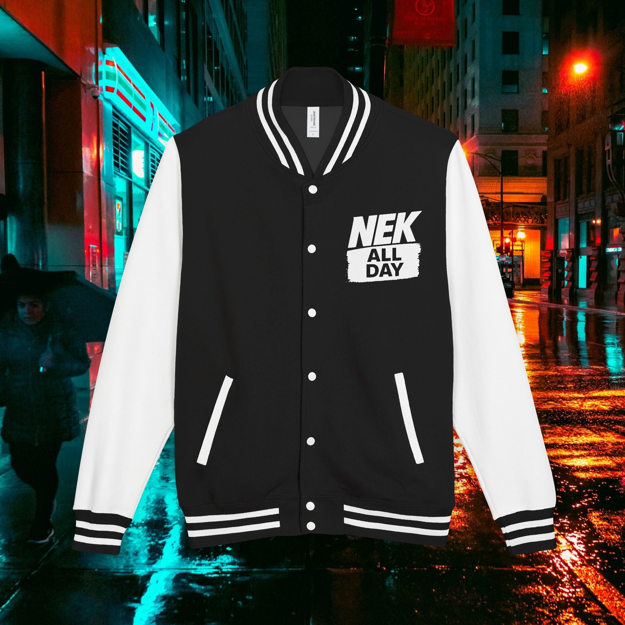 NEK ALL DAY Heavyweight Letterman Jacket – My Store