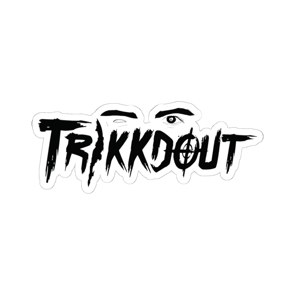 Trikkdout Black Logo Stickers