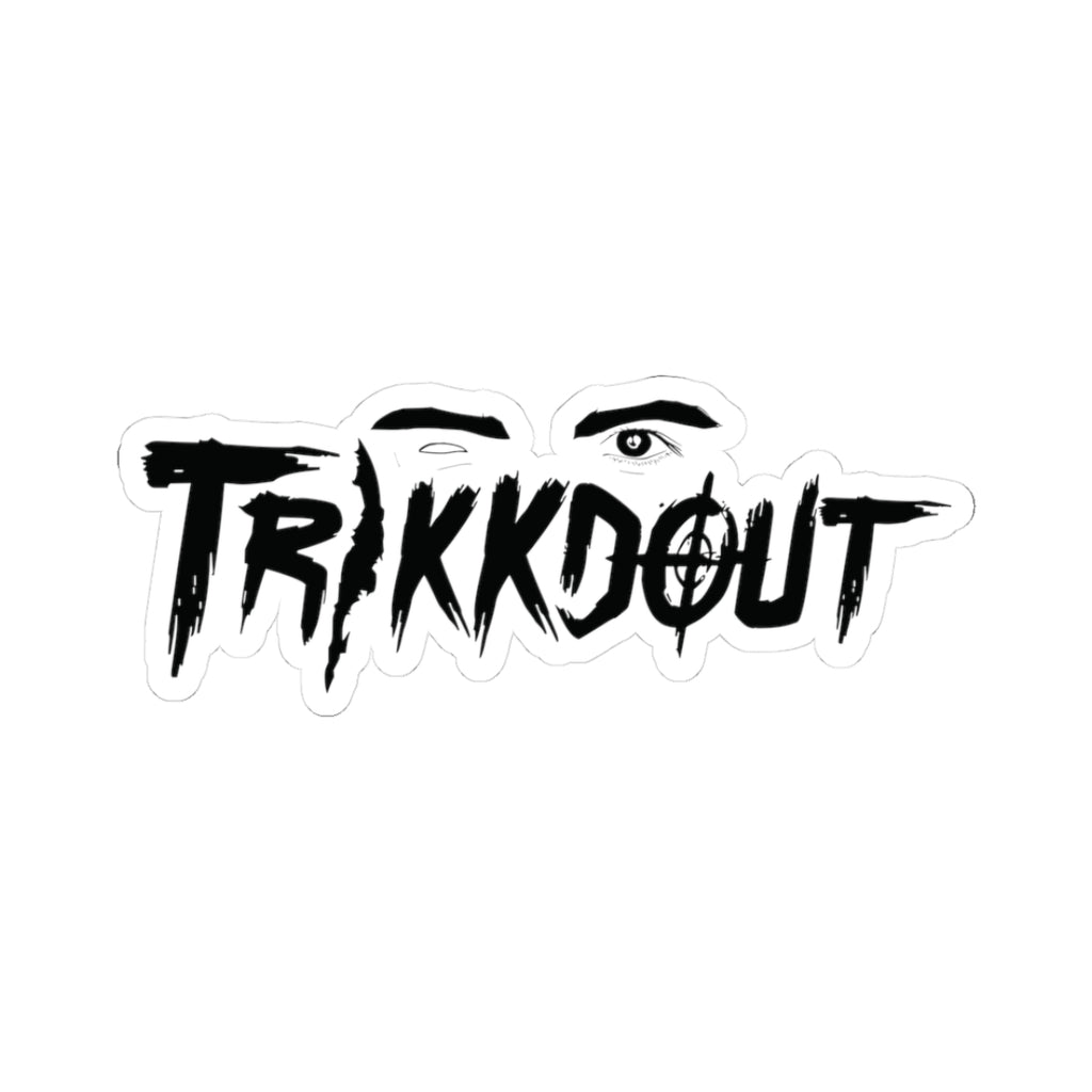 Trikkdout Black Logo Stickers